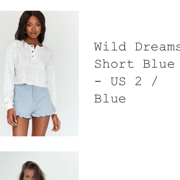 Wild Dreams Short Blue - Picture 2 of 10